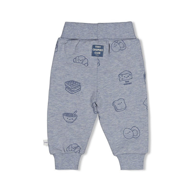 Feetje-Hose AOP - Breakfast Buddy-Blau Melange