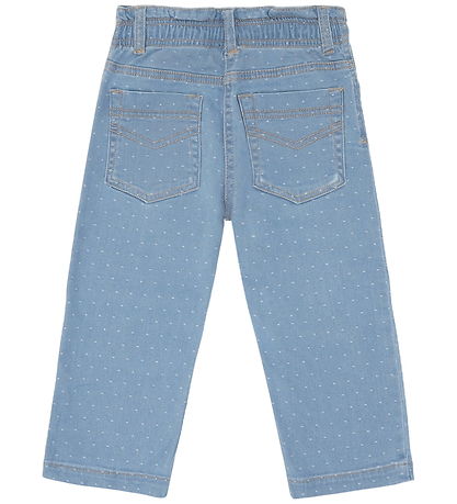Hust & Claire-HCTheresa  Dotty denim-Blue Denim