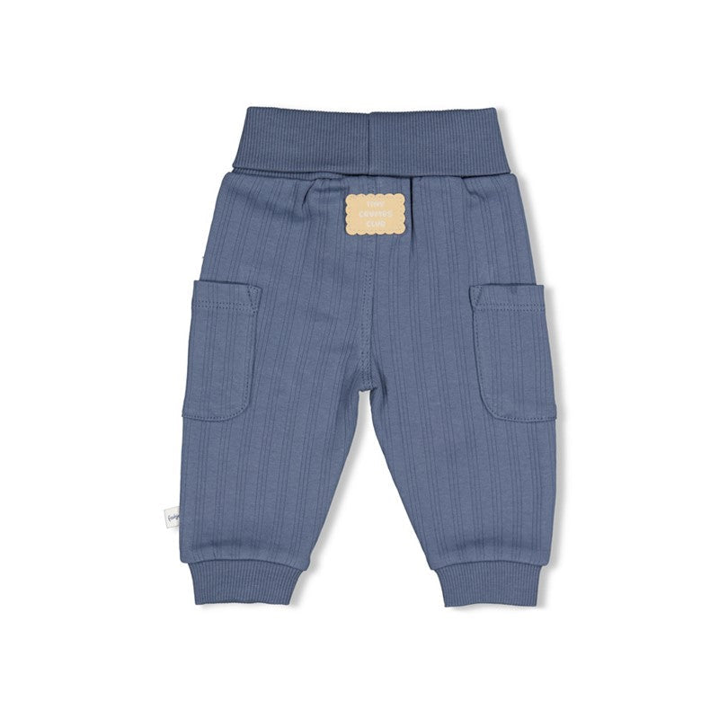 Feetje-Gerippte Hose - Breakfast Buddy-Blau