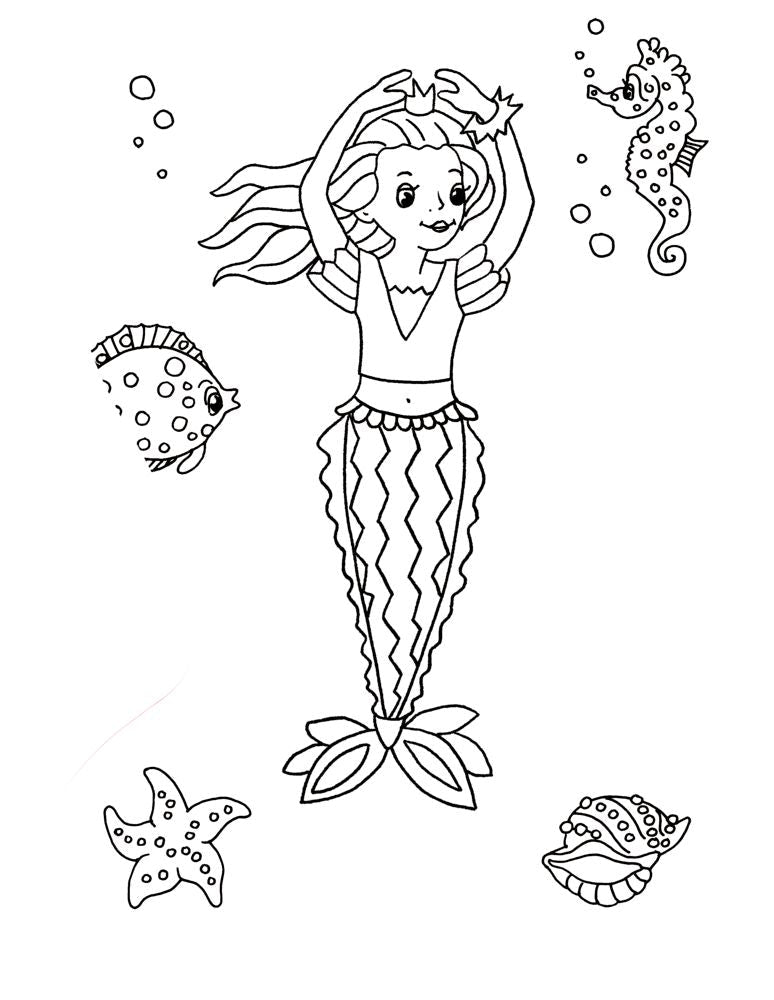 Meereszauber-Malblock: Glitzersticker (Nella Nixe)