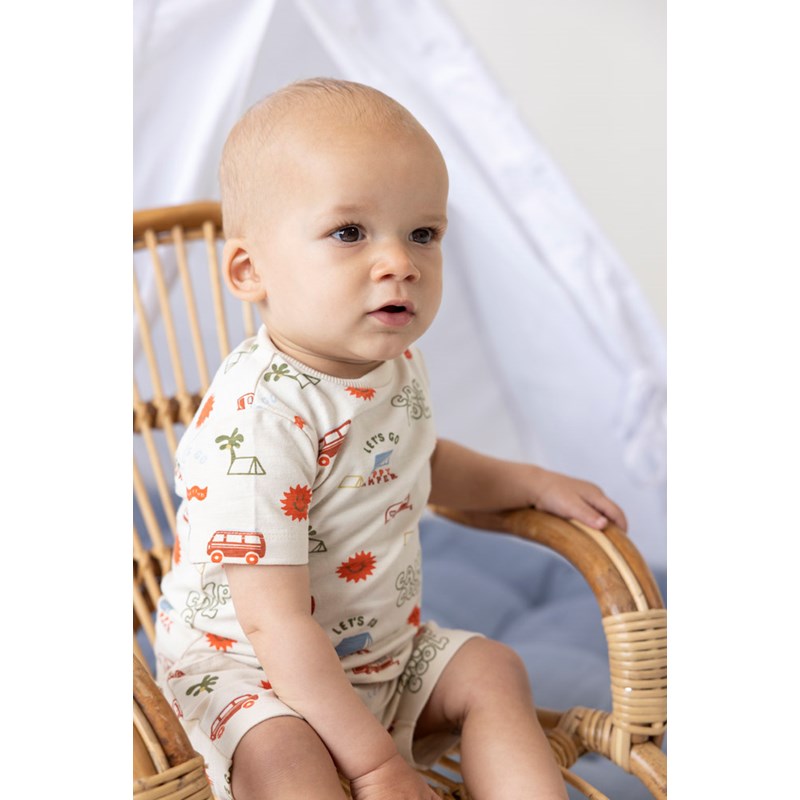 Feetje-T-Shirt AOP - Camp Cool-Natur
