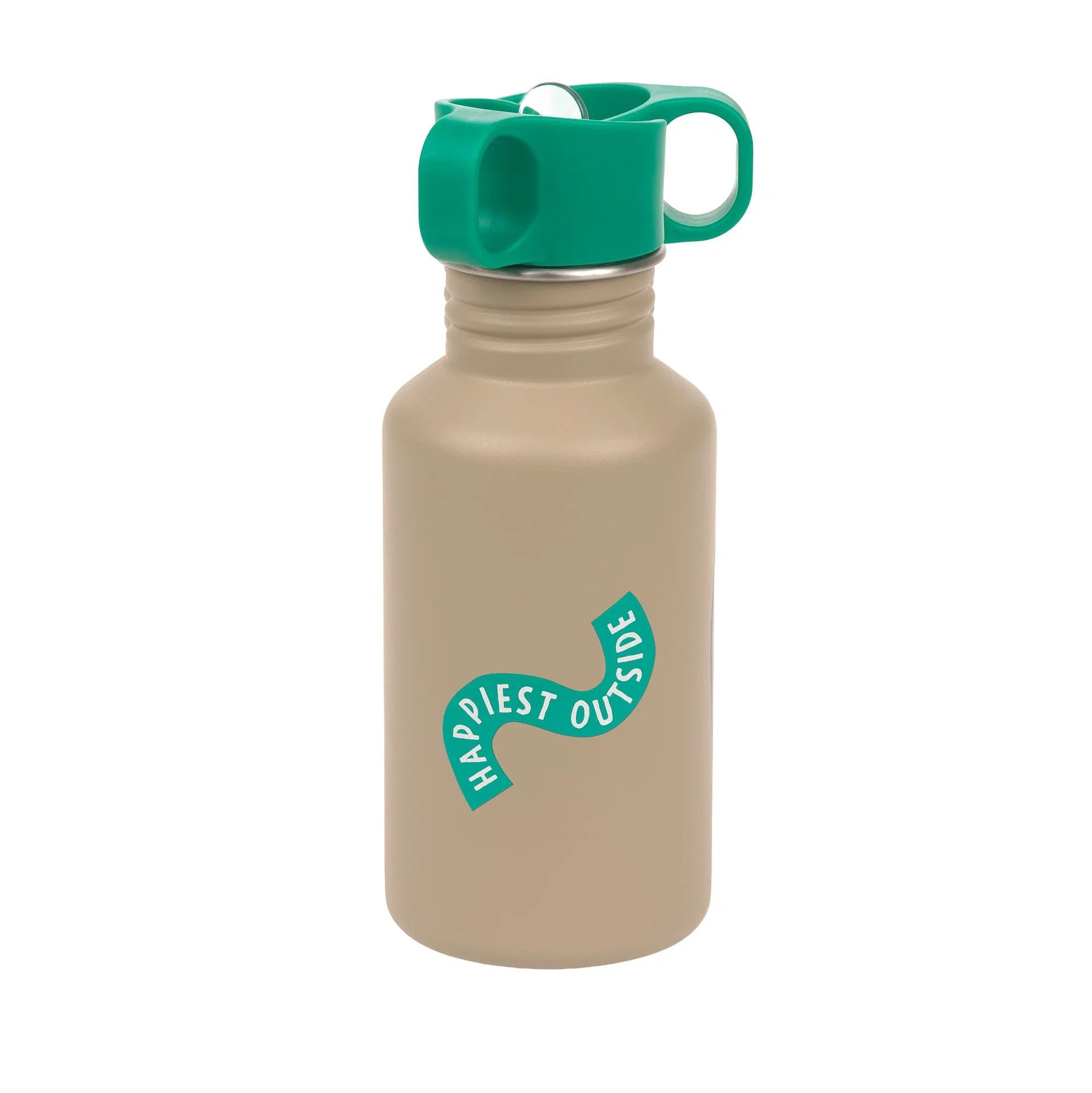 Edelstahl Kinder Trinkflasche 500 ml - Happy Trails, Frosch