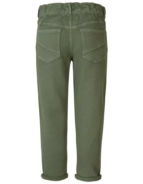 Girls pants Awenda relaxed fit-Olivine