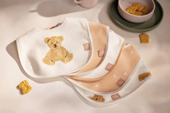 Jollein-Lätzchen Teddy Bear/Harvest (5pack)-Mehrfarbig
