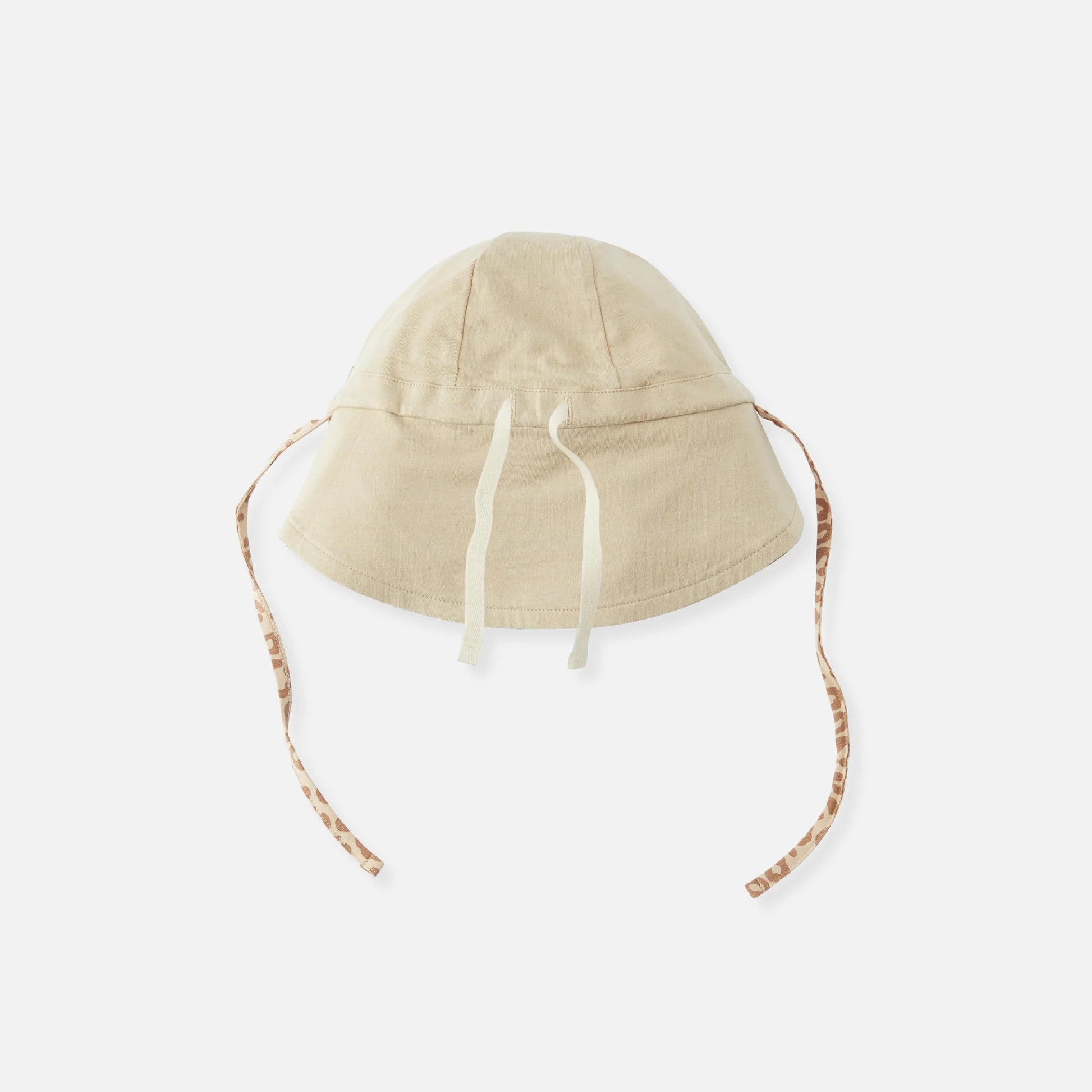 Cloby-Sun Hat (reversible)-Leopard Brown/Sandy Beach