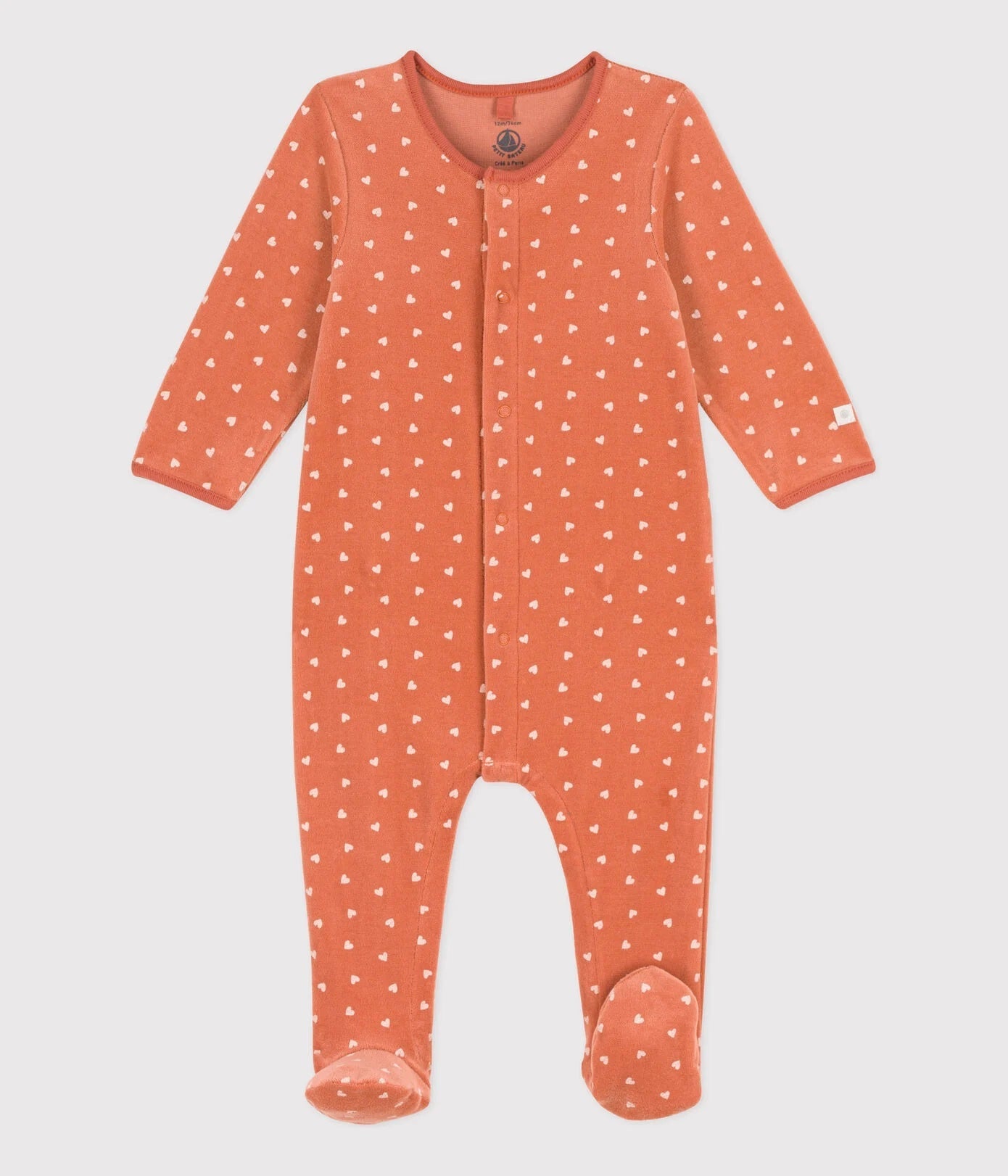 Petit Bateau - SF DORS BIEN Y - BRANDY/AVALANCHE