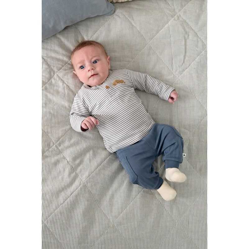 Feetje-Gerippte Hose - Breakfast Buddy-Blau
