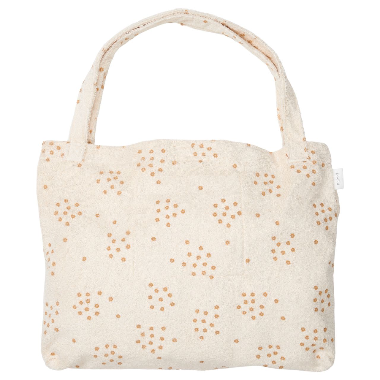 mom bag flower crown natural