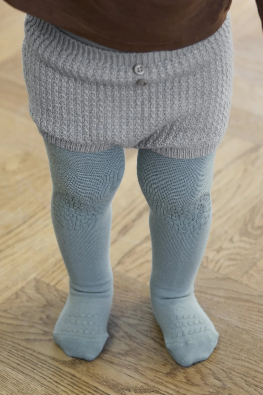 GoBABYGo-Crawling tights-Dusty Blue