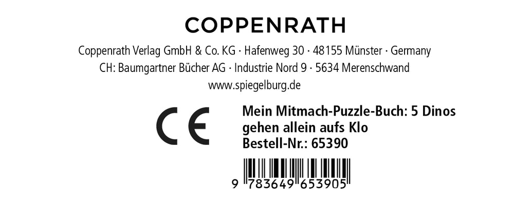 Mein Mitmach-Puzzle-Buch: 5 Dinos gehen allein aufs Klo