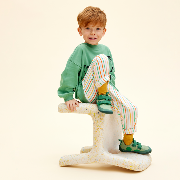 Affenzahn - Barfußschuh Baumwolle Lucky - Bio-Baumwolle - Grün