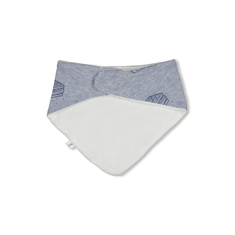 Feetje-Schal AOP - Breakfast Buddy-Blau Melange