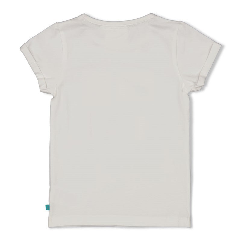 Jubel-T-Shirt - Lazy Lagoon-Weiss