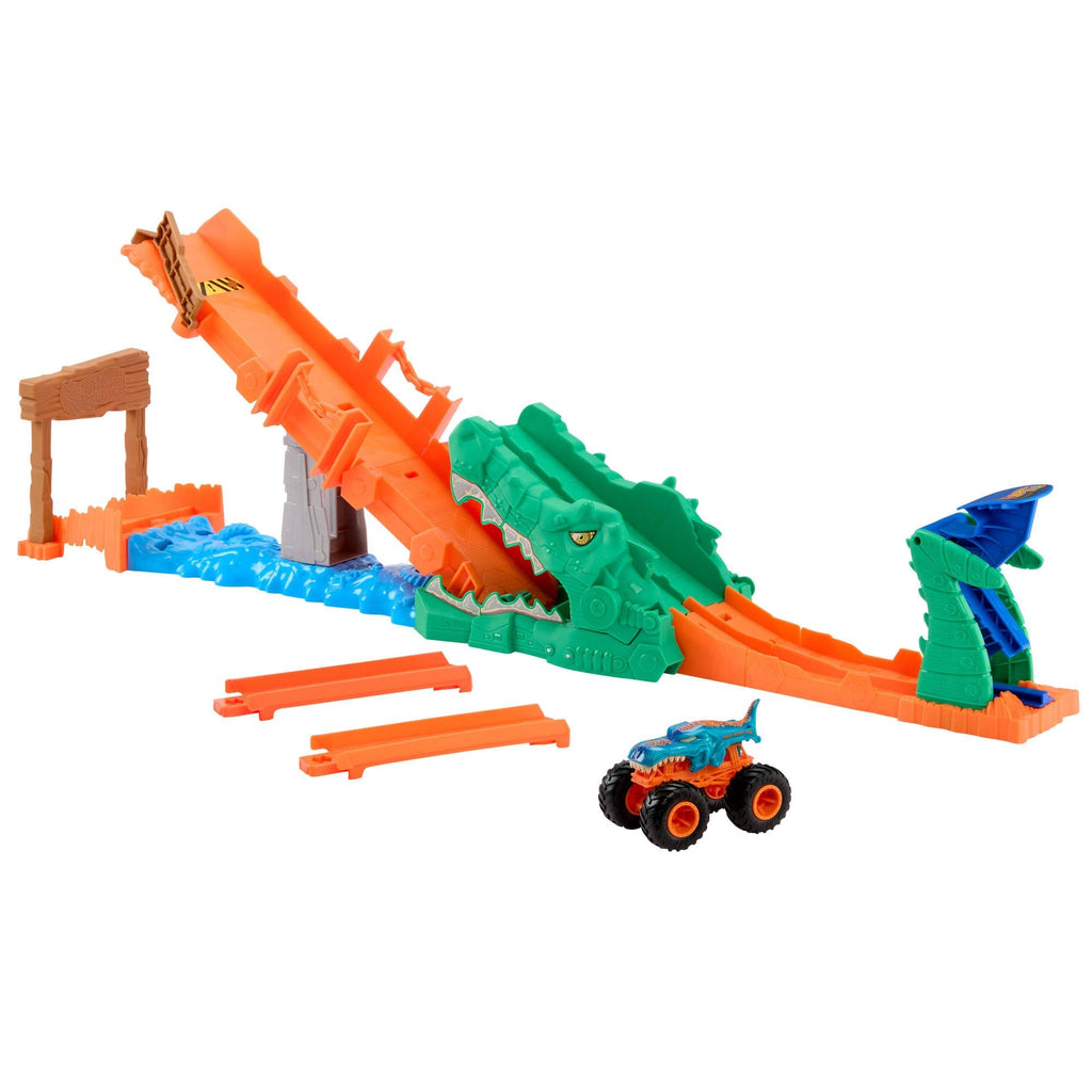 Hot Wheels Monster Trucks Krokodil Crash Challenge