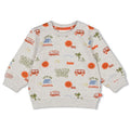 Feetje-Sweater AOP - Camp Cool-Grau Melange