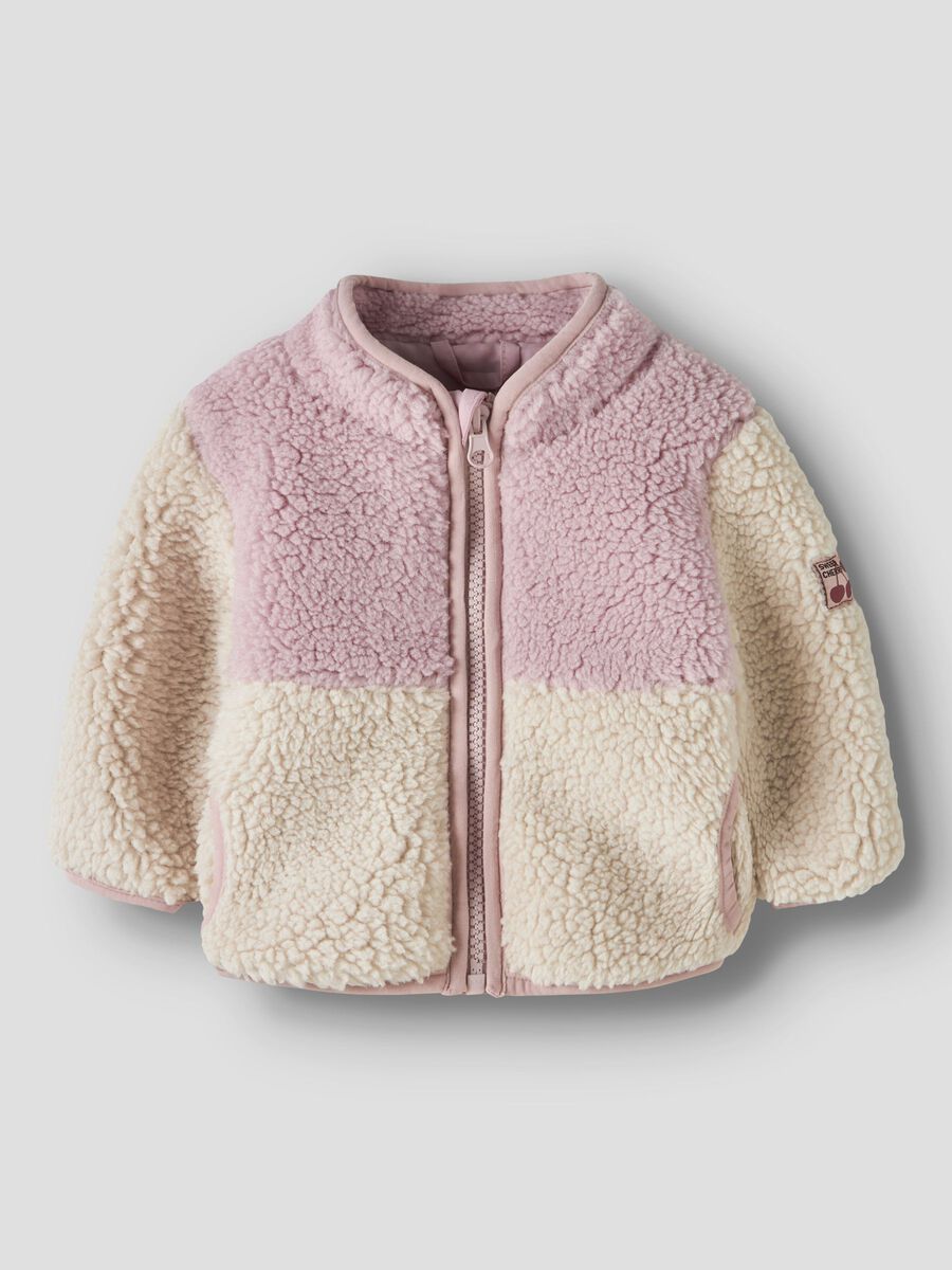 Name it - TEDDY FLEECE JACKE - Violet Ice