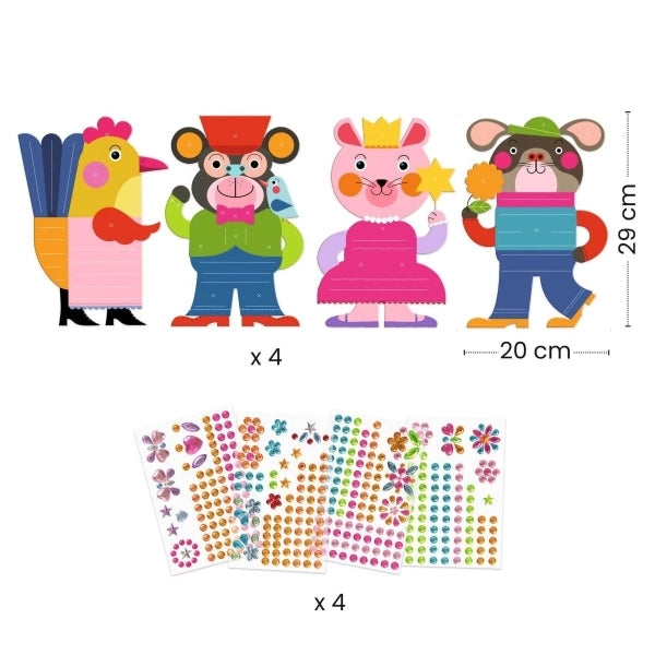 Djeco-Sticker 3-6: Glitzer