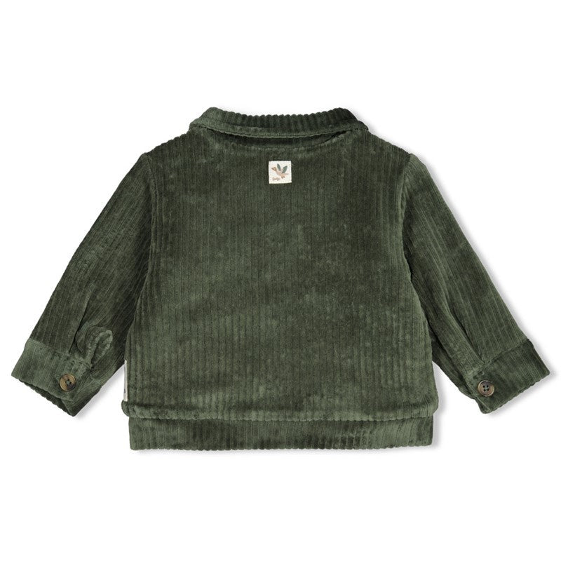 Feetje-Gerippte Jacke Samt - Wiggle and Waddle-Grün