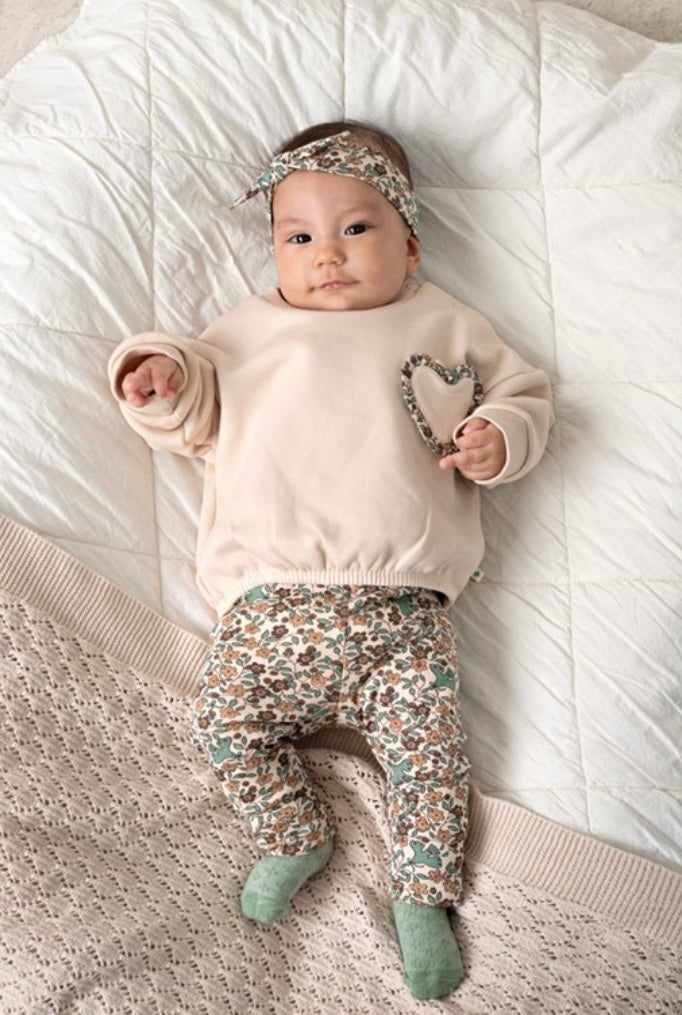 Feetje-Kastiger Sweater Oversized - Lucky Bloombird-Natur