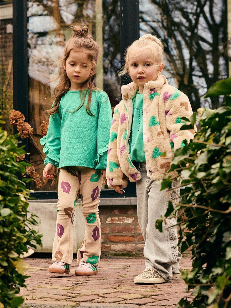 Daily Seven-Trousers Flared Fit - All Over Print - Semolina