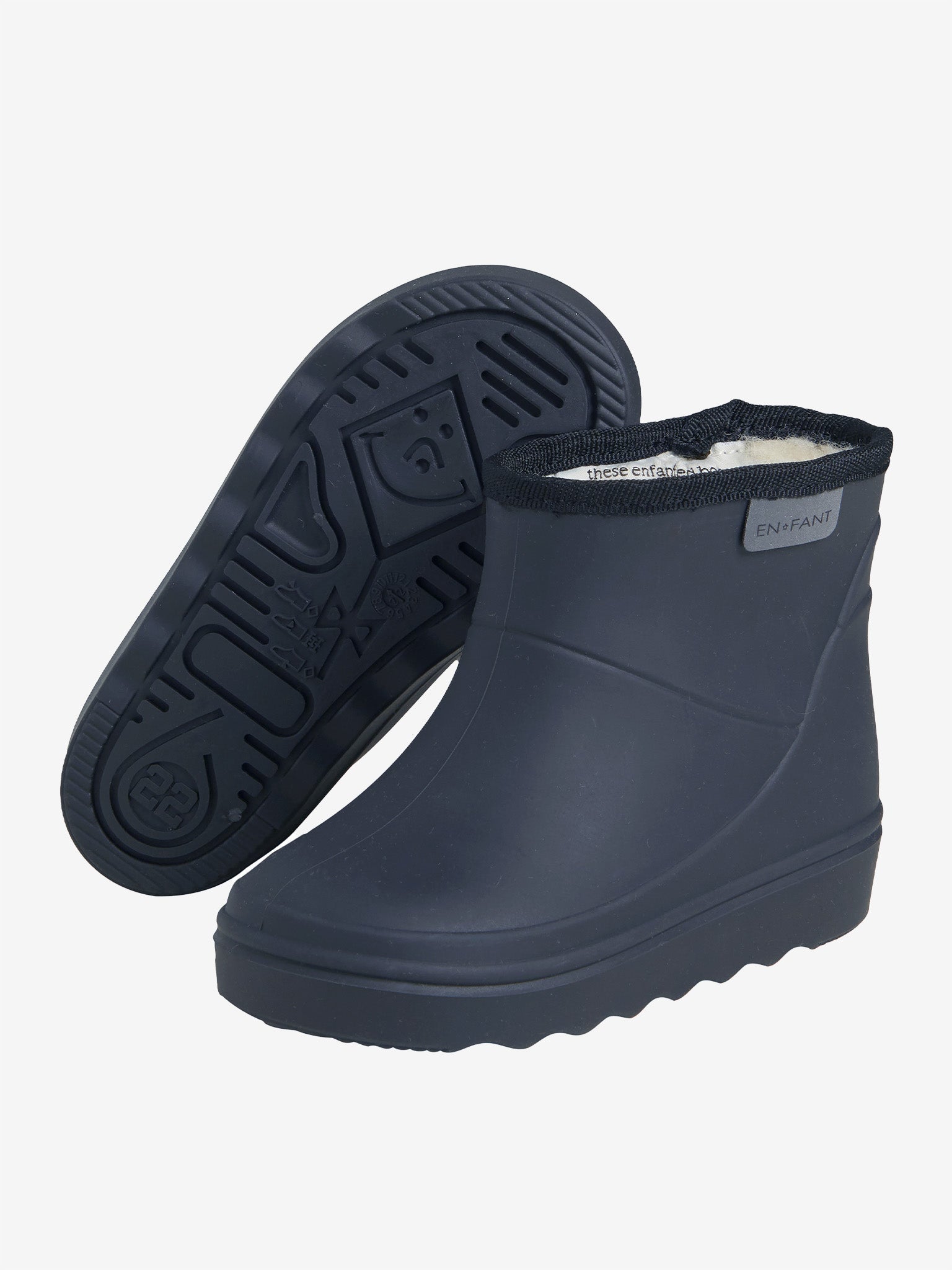 En Fant-Thermo Boots Short Solid-Blue Night