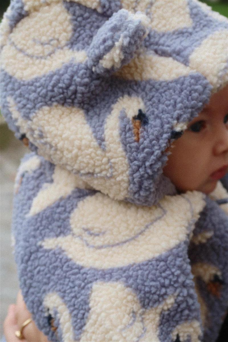 Konges Sloejd-JODY TEDDY ONESIE GRS-SWAN