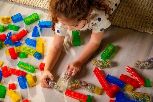 Goliath Bausteine Jelly Blox - sensorisches Spielzeug Aufbewahrungsbox