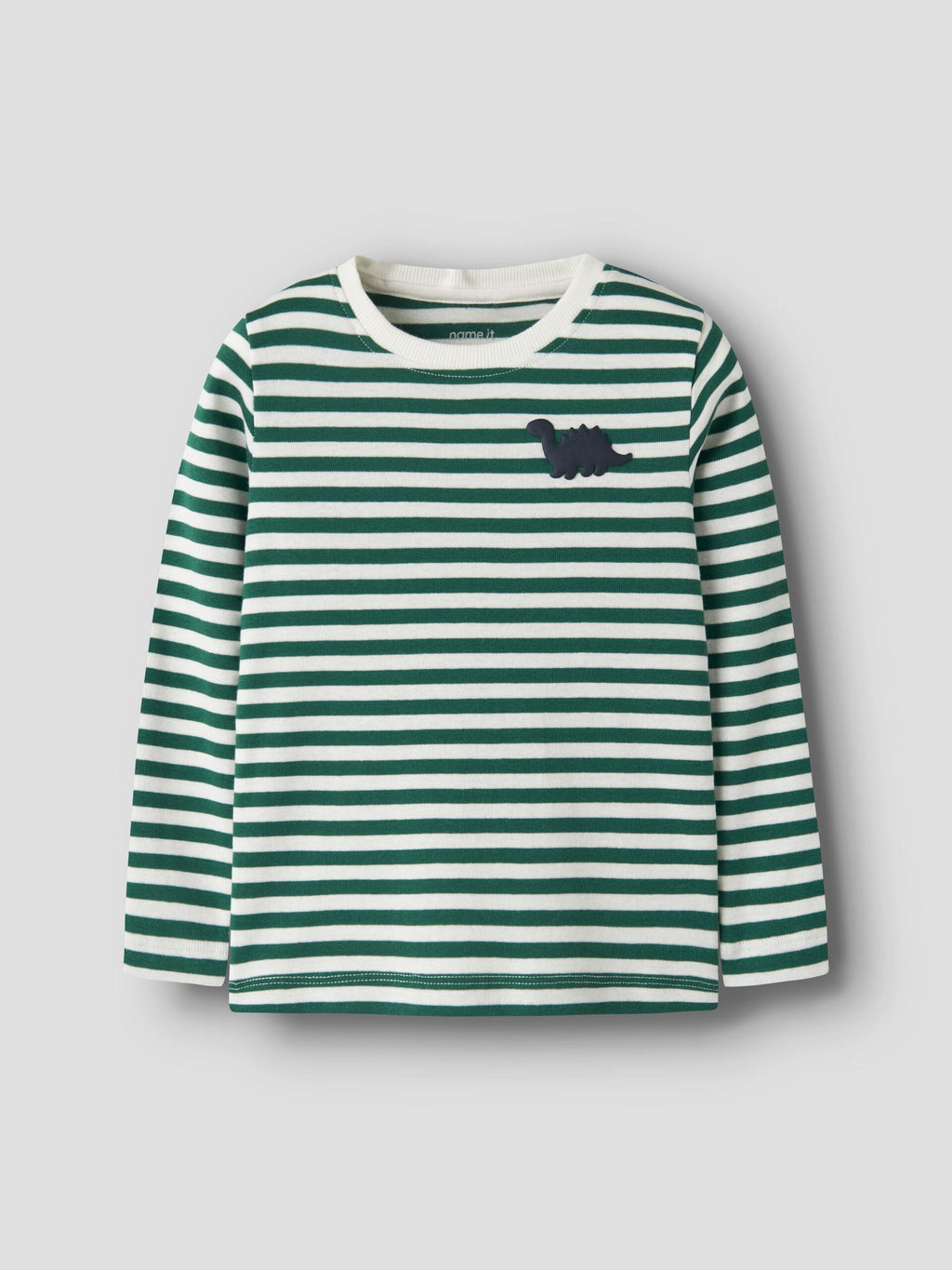 Name it - SLIM FIT OBERTEIL MIT LANGEN ÄRMELN Cloud Dancer/Dino