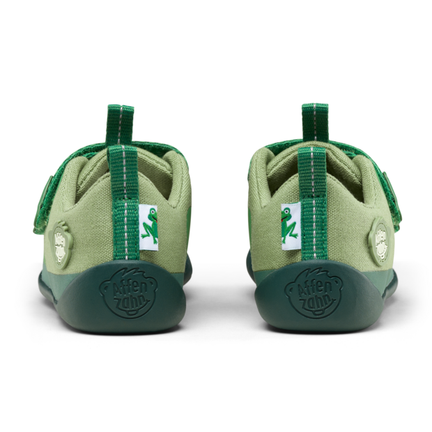 Affenzahn - Barfußschuh Baumwolle Lucky - Bio-Baumwolle - Grün
