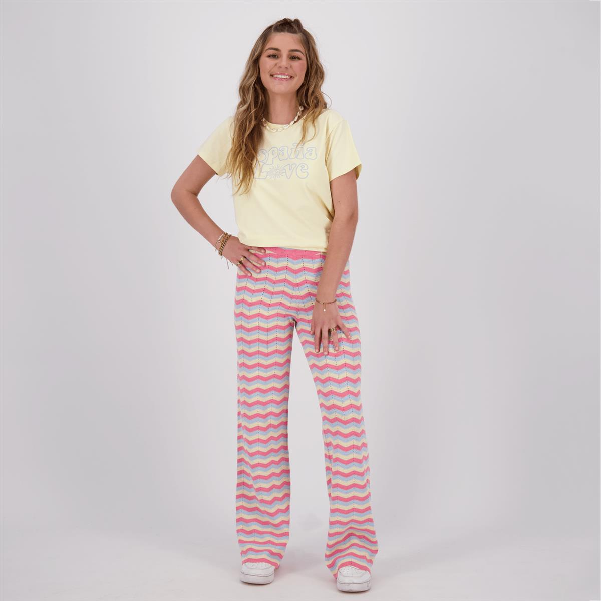 WIDE LEG HOSE SOFIA - Creamy Pink