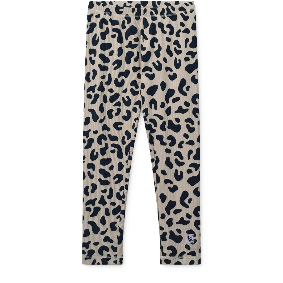 Liewood-MARIEN bedruckte Ripp-Leggings Leo / Mist