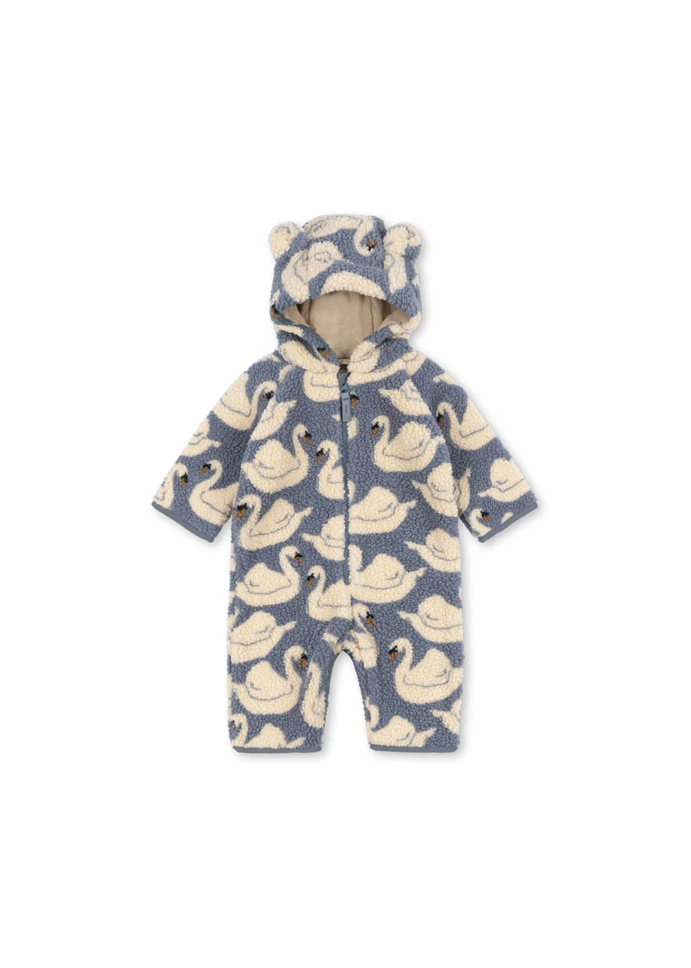Konges Sloejd-JODY TEDDY ONESIE GRS-SWAN