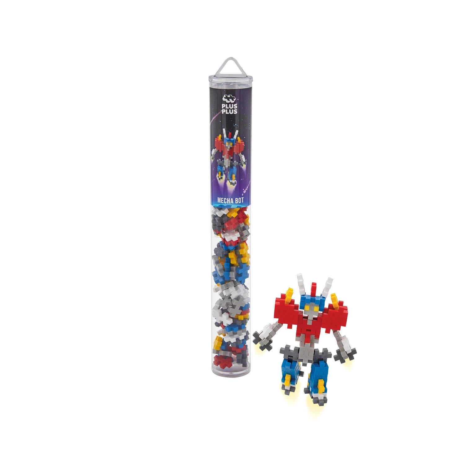 Plus Plus-100 Kreativ Bausteine Mecha Roboter-5+