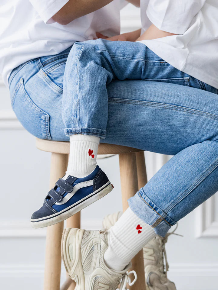 ATELIER RIVE-HEART SOCKS Cream