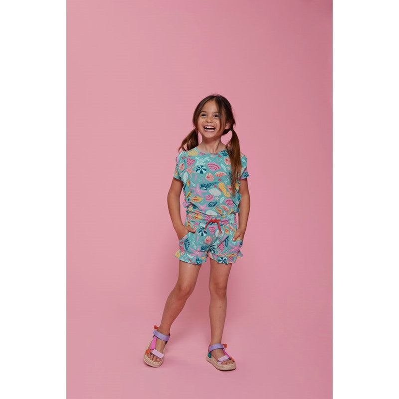 Jubel-T-Shirt AOP - Lazy Lagoon-Jade Grün