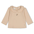 Feetje-Gerippte Longsleeve pointelle - Lucky Bloombird-Natur