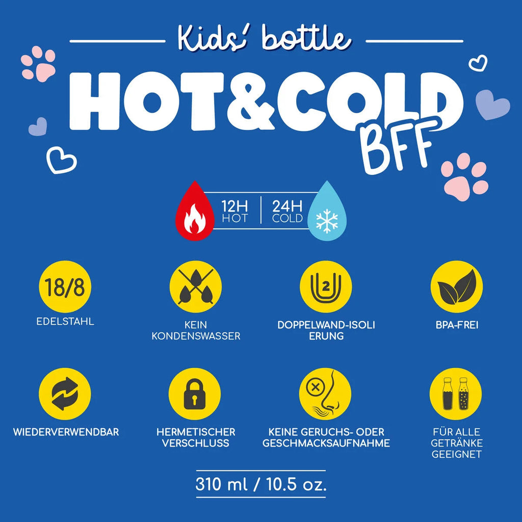 Thermosflasche für Kinder - Kitty - Hot&Cold BFF