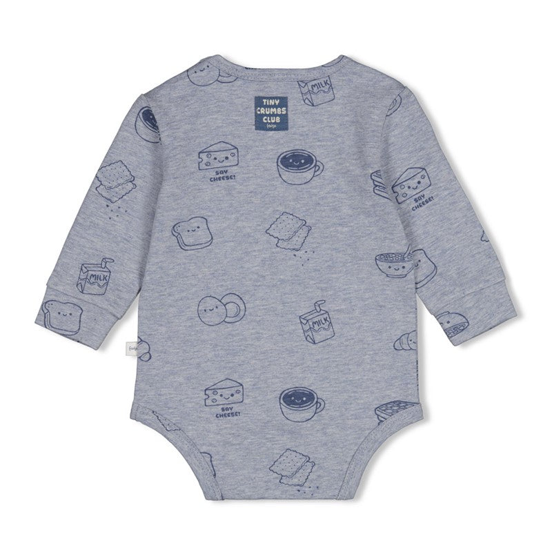 Feetje-Body AOP - Breakfast Buddy-Blau Melange