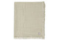 Jollein-Decke Kinderbett 120x120cm Fringe Olive Green/Ivory GOTS-Grün