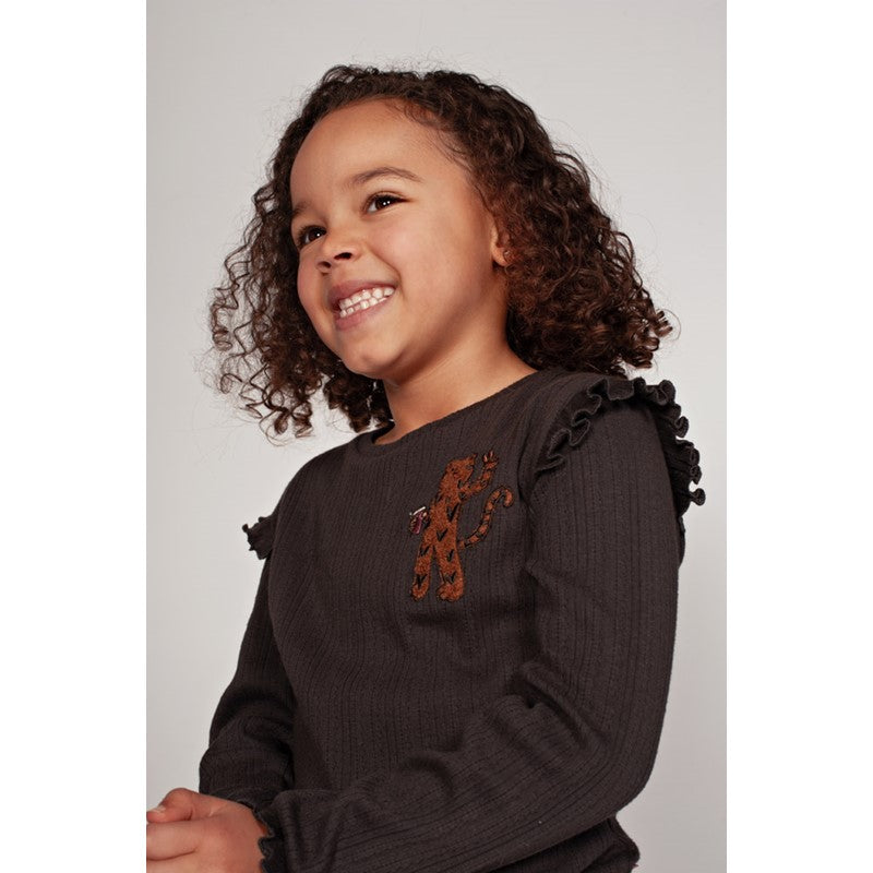 Jubel-Ajour geripptes Longsleeve - City Chic