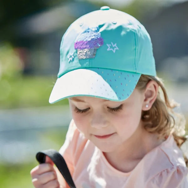 KIDS GIRL-Cap,"ice"Mützen, mit Schirm, aus Baumwolle