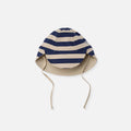 Cloby-Sun Hat (reversible)-Navy Stripe