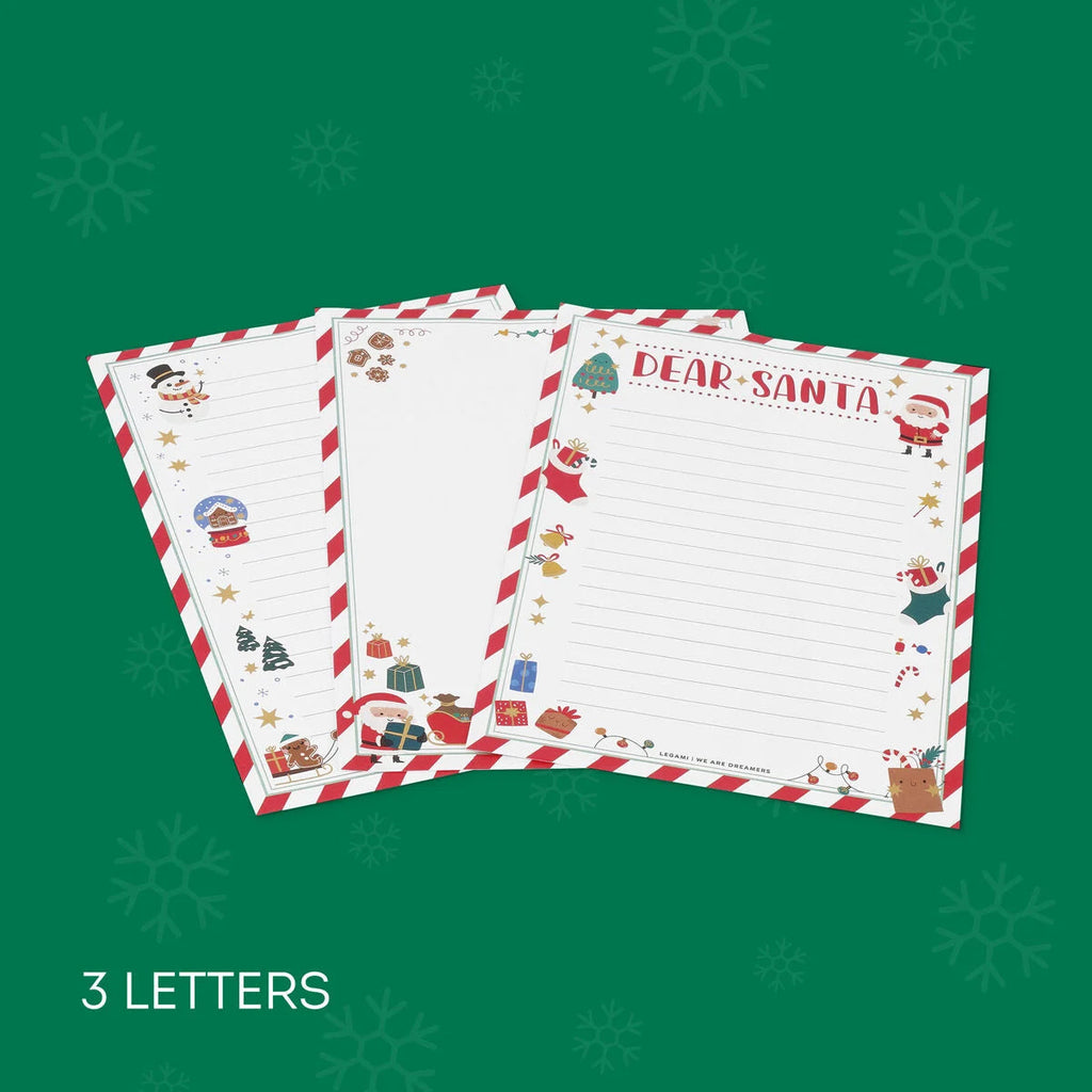 Set für Brief an den Weihnachtsmann