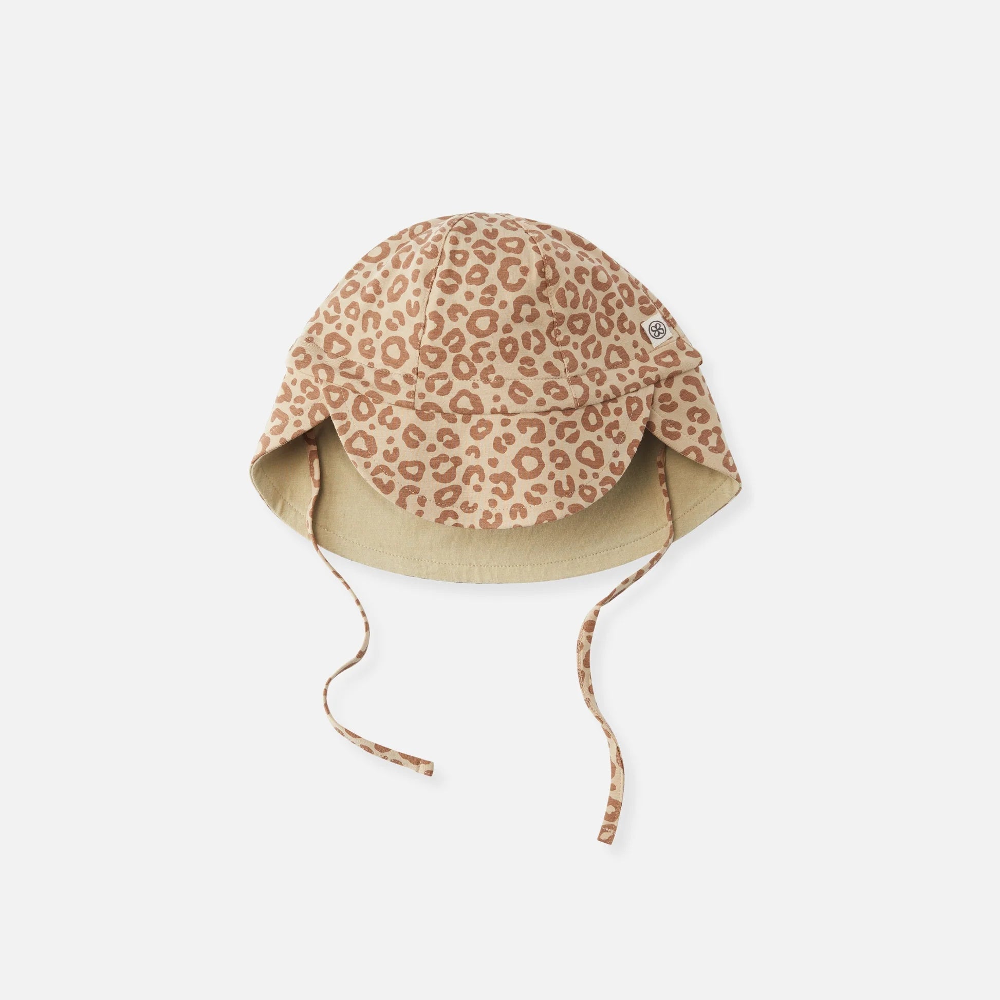 Cloby-Sun Hat (reversible)-Leopard Brown/Sandy Beach