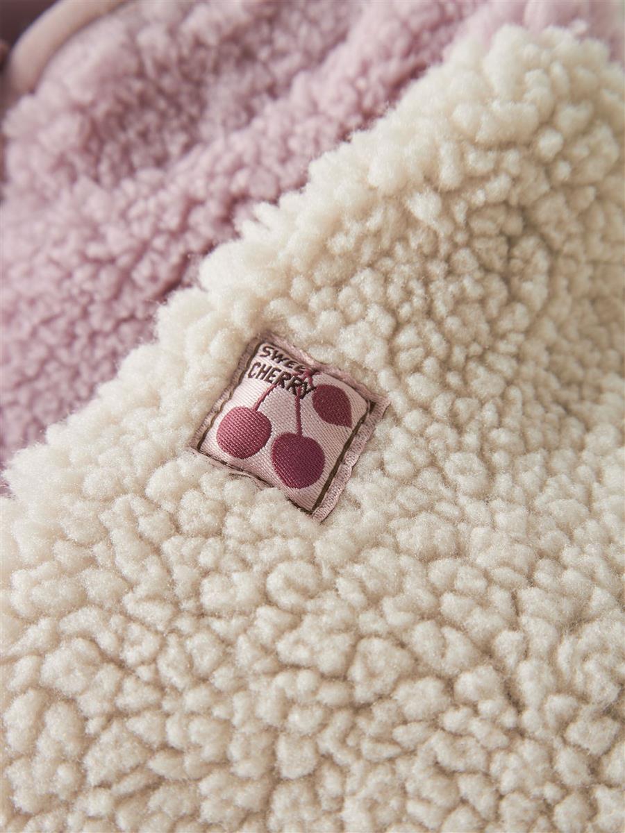 Name it - TEDDY FLEECE JACKE - Violet Ice