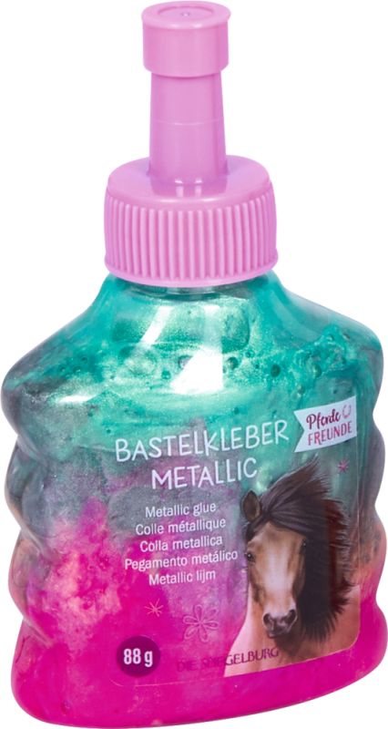 Bastelkleber Metallic - Pferdefreunde
