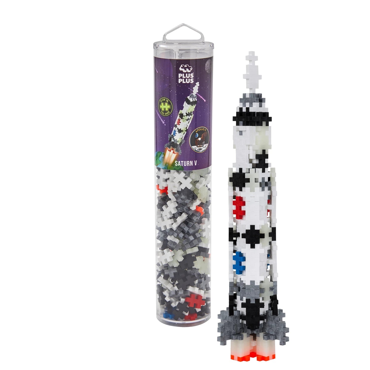 Plus Plus-240 Kreativ Bausteine Saturn V Rakete-5+