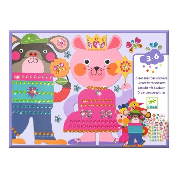 Djeco-Sticker 3-6: Glitzer