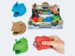Dinosaurierkopf quetsch squeez 4f sort