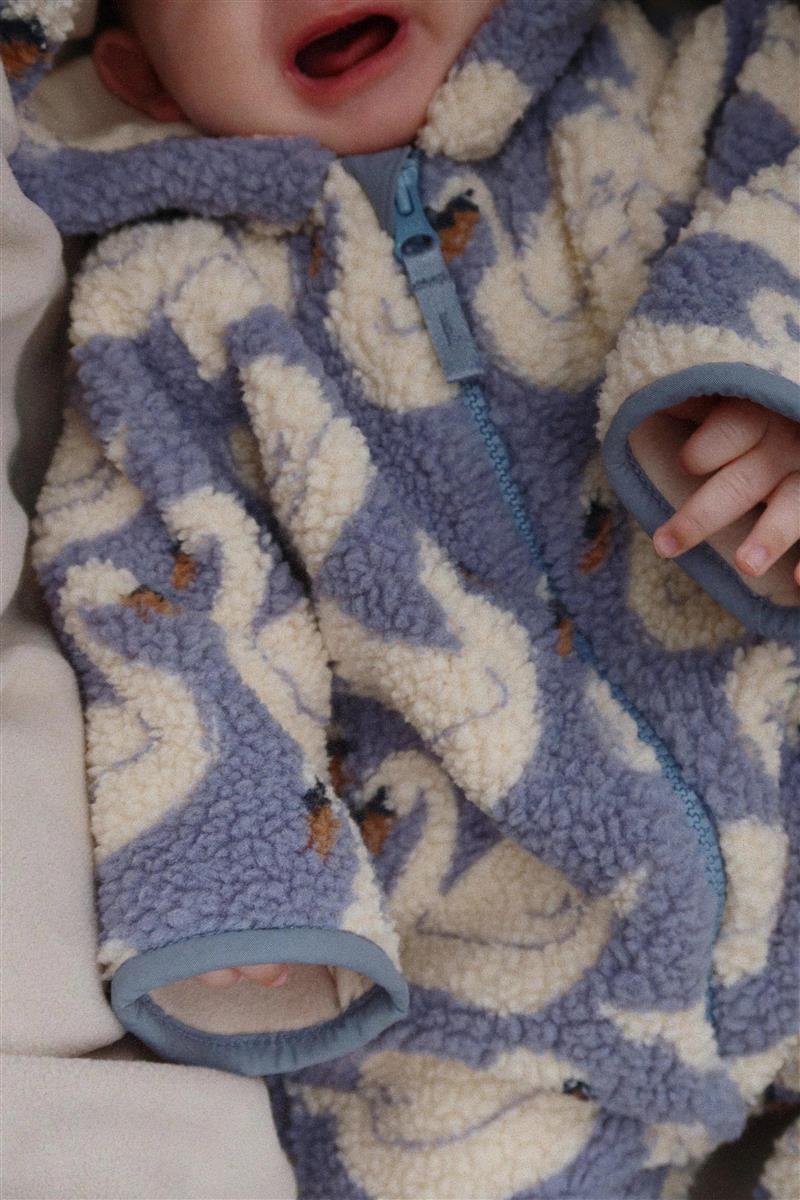 Konges Sloejd-JODY TEDDY ONESIE GRS-SWAN